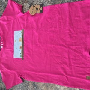 Size 16 X Large L&P Apparel NEW Vibrant Pink Kids' T-Shirt with Graphic Design